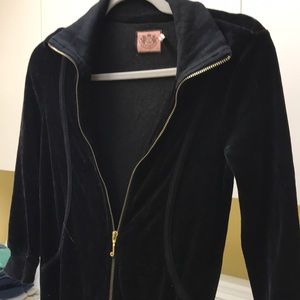 Juicy couture black velvet jump suit